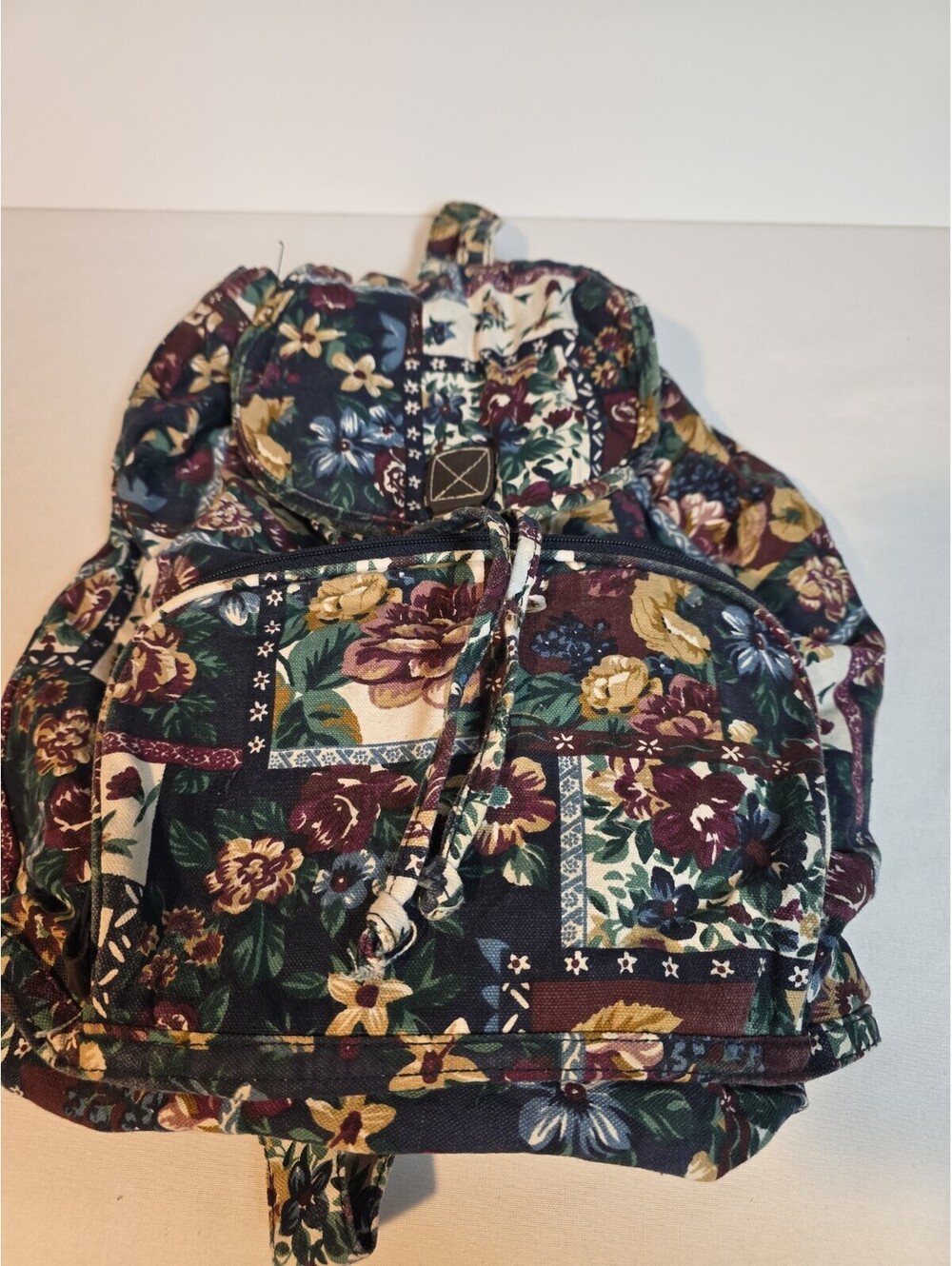 VTG 1990s Gitano Tapestry Mini Backpack 🌸 Cottagecore Grunge Floral Patchwork